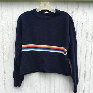 Rainbow Cropped Sweatshirt